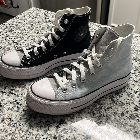 Custom Platform Hightop Converse- Size 7 - Picture 3 of 3